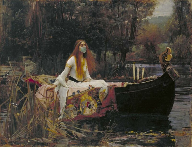 24. "Леди из Шалот", Джон Уильям Уотерхаус, 1888