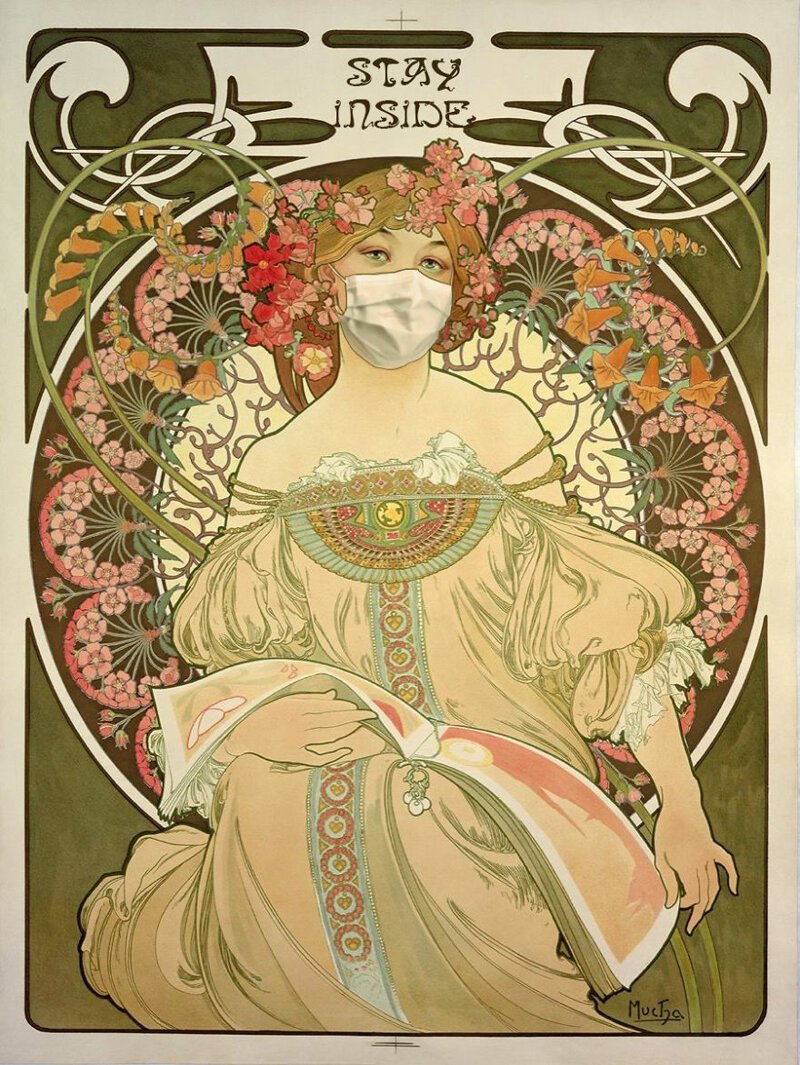 17. "Мечтательность", Альфонс Муха, 1897