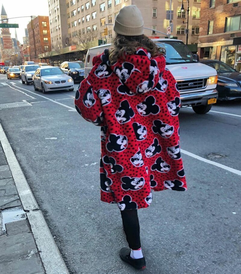 Нью-Йорк сзади:  модные люди на улицах