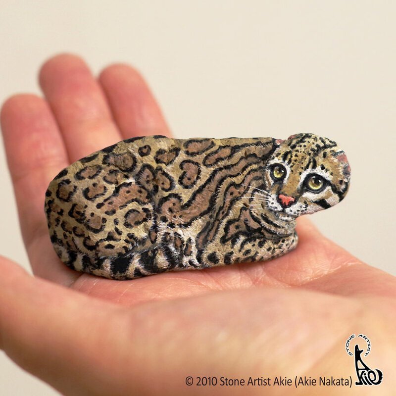 Японская художница превращает камни в милейших животных