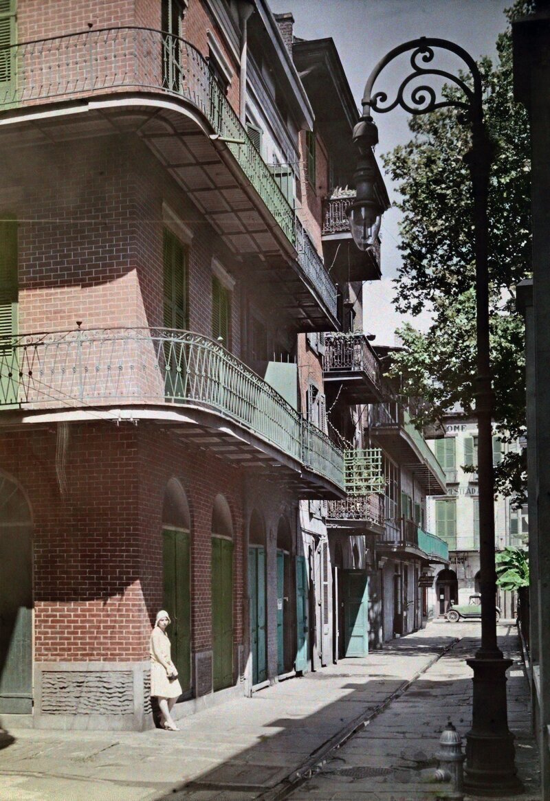 1929. Новый Орлеан, Луизиана – вид на Французский квартал. Автор фото: Эдвин Л. Вишерд