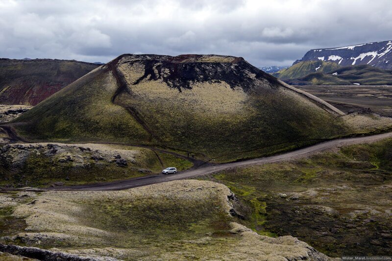 Остров Исландия: путь к долине Landmannalaugar