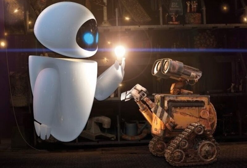 Разработкой робота Евы из мультфильма «ВАЛЛ-И» занимался Джонатан Айв, дизайнер, подаривший миру iPod, iMac, iPhone.