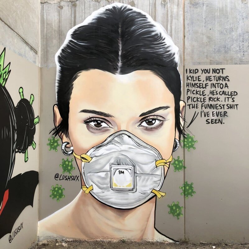 Уличные художники против коронавируса