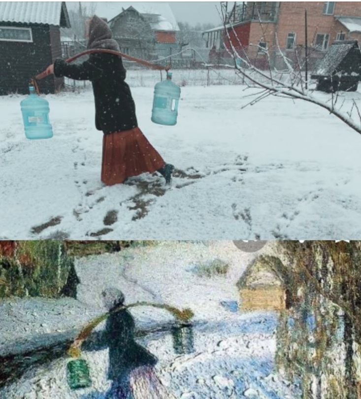 "Мартовский снег" И. Грабаря и современное прочтение картины Анны Филипповой