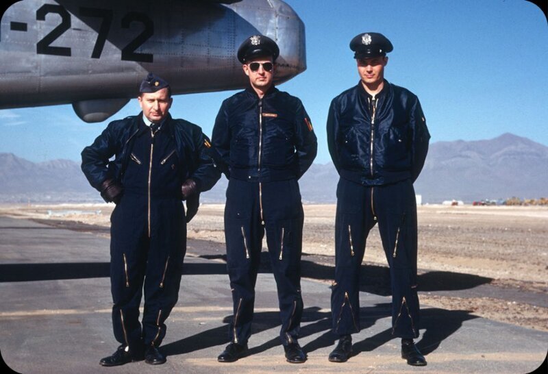 Пилоты на авиабазе в Эль Пасо, Техас, 1953 год.