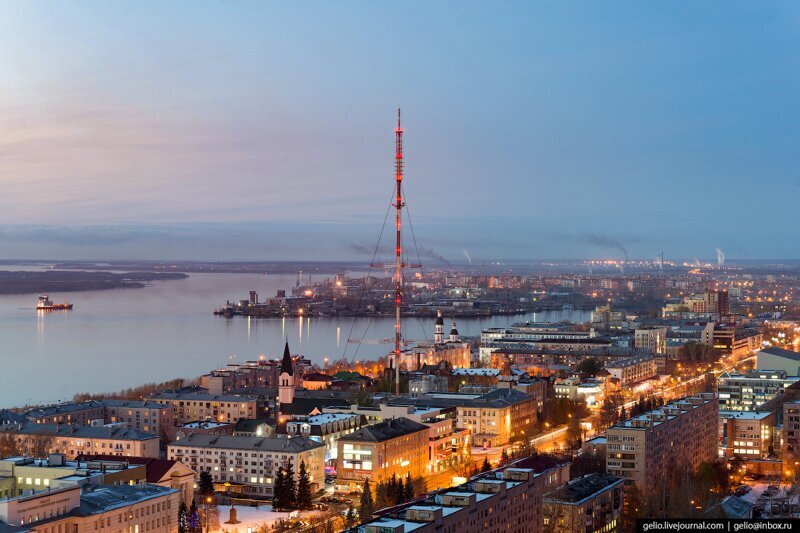 Архангельск с высоты — столица Русского Севера