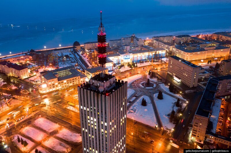 Архангельск с высоты — столица Русского Севера