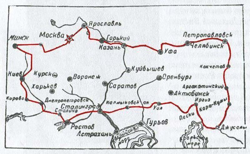 Схема маршрута.
