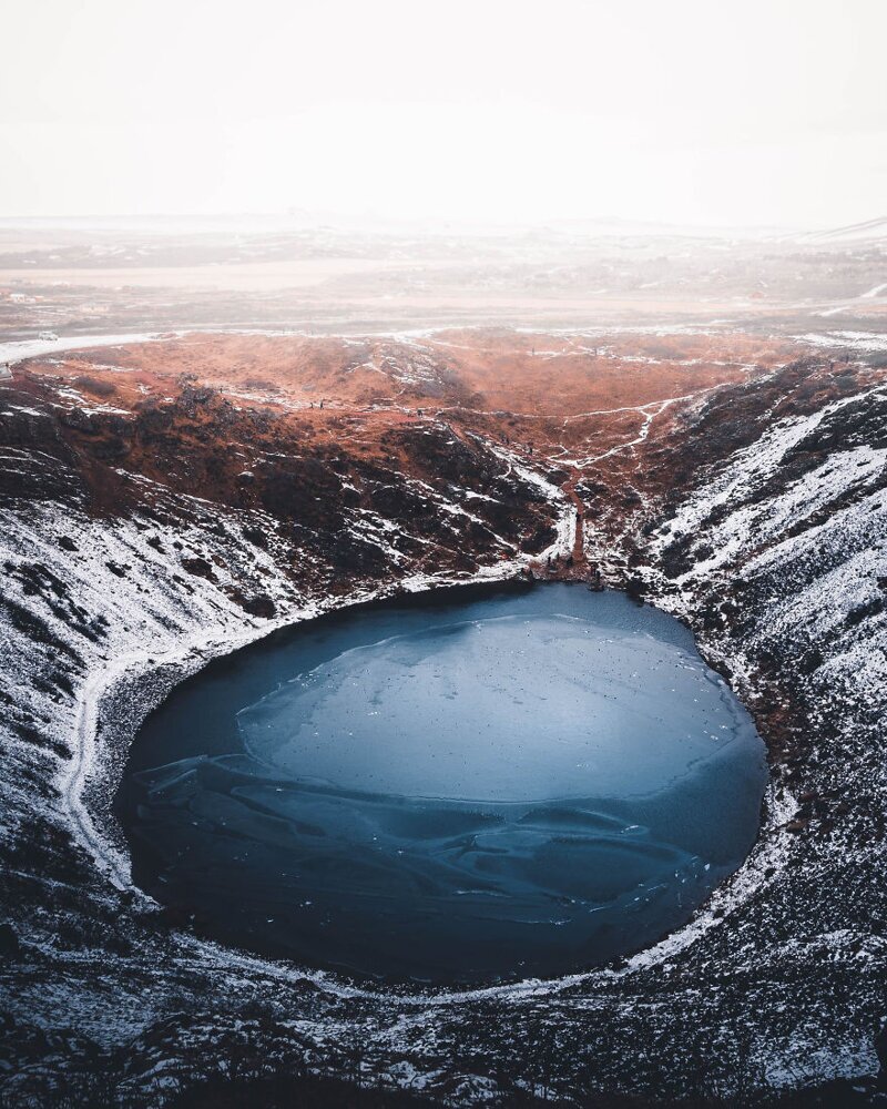 23. Кратерное озеро Керид, Исландия. Фото: @tom_rbg (Германия)