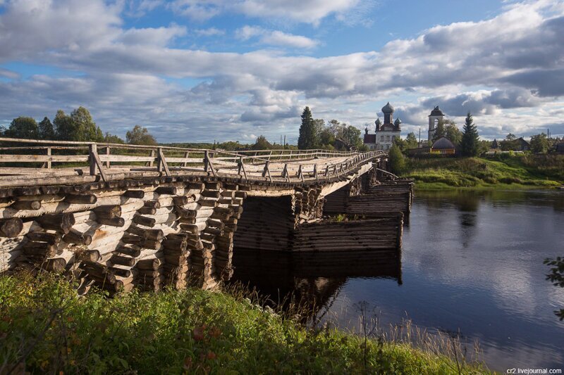 Танцующий мост в Архангельской области