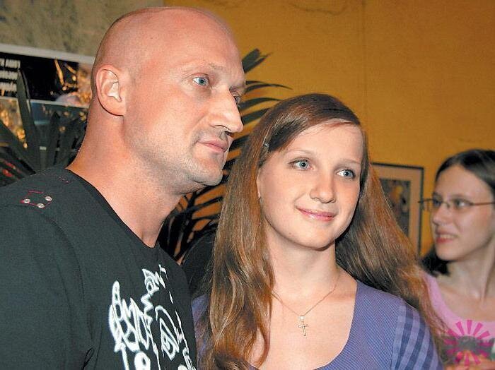 Гоша Куценко и дочь Полина.