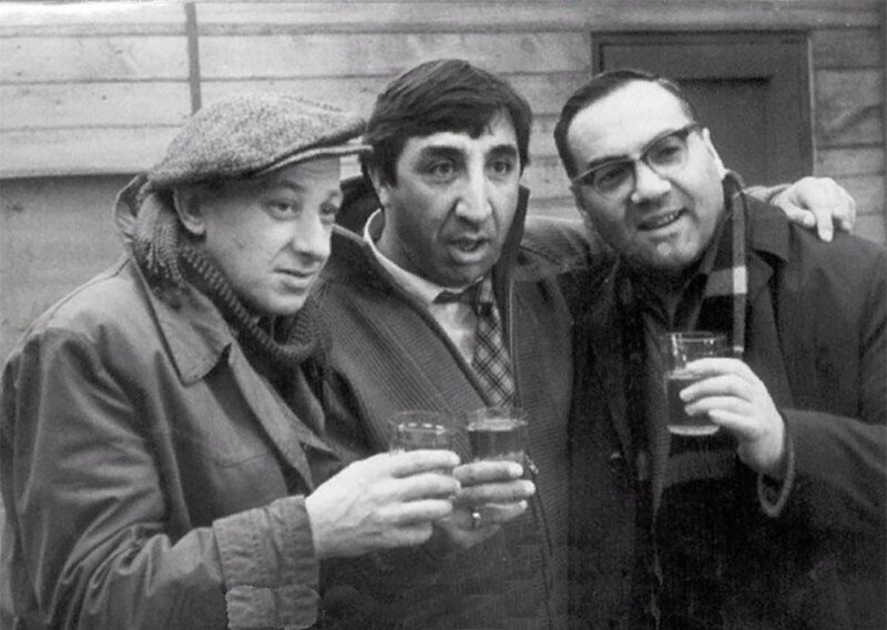 Евгений Евстигнеев, Фрунзик Мкртчян и Георгий Тер-Ованесов. 1968 год