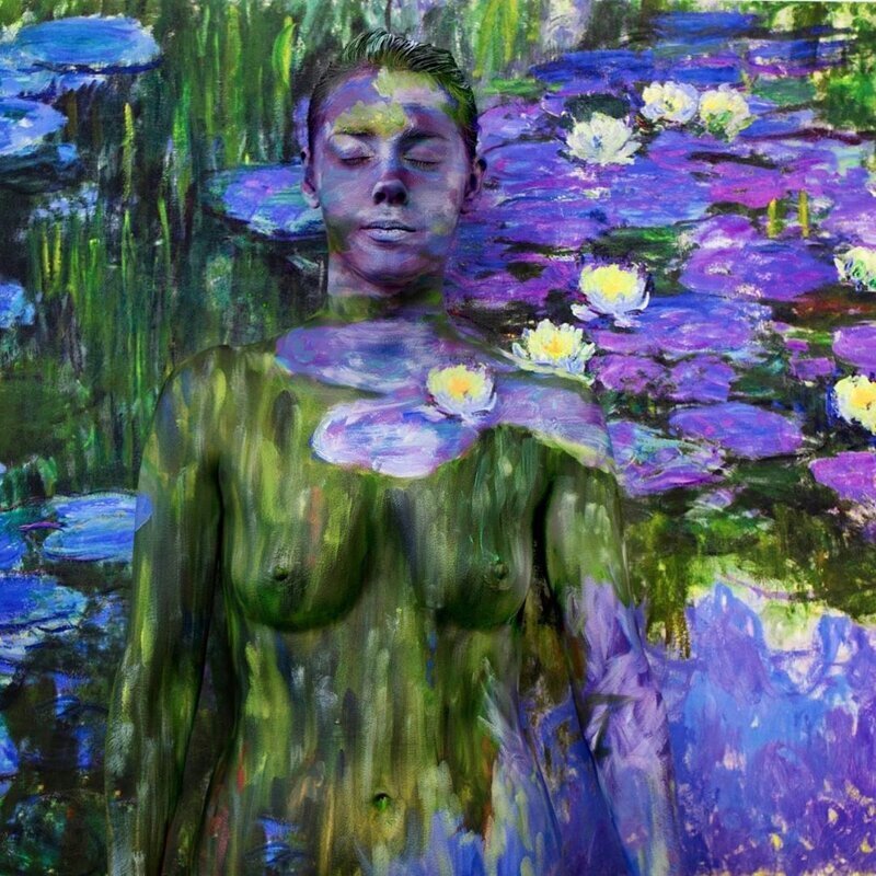 Водяные лилии Клод Моне - Найди модель: художница спрятала голых натурщиц в...