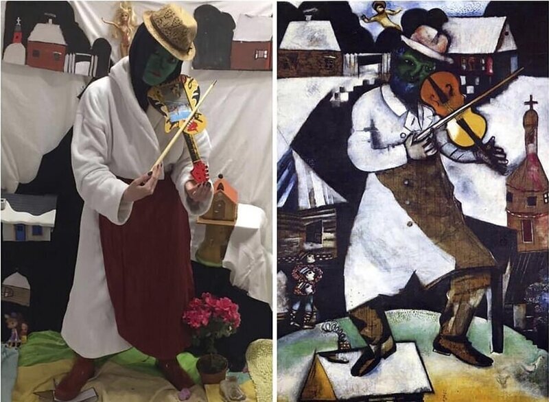 Марк Шагал, "Зеленый скрипач"