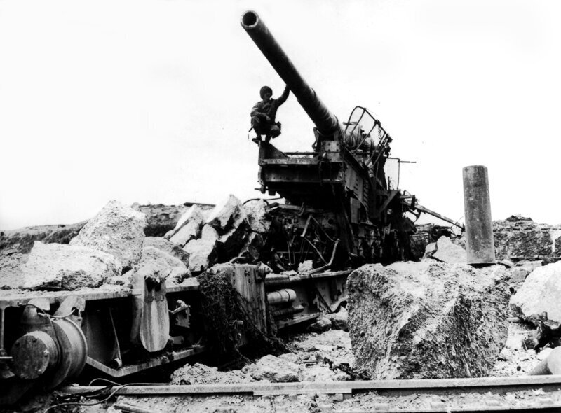 Колоссальная железнодорожная артиллерия в ретро фотографиях