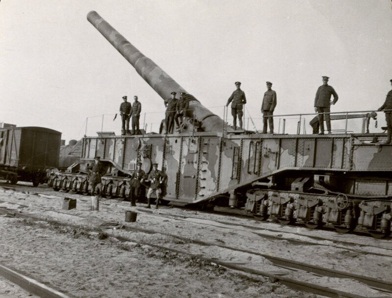 Колоссальная железнодорожная артиллерия в ретро фотографиях