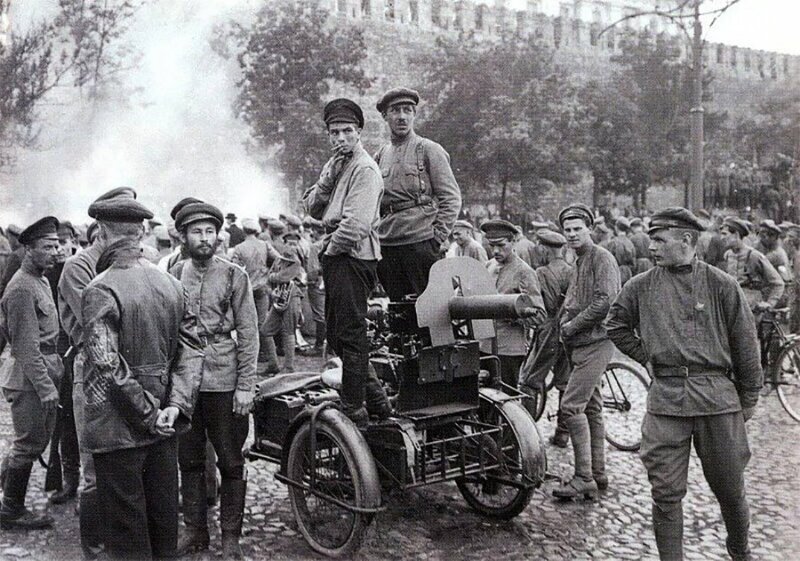 На Красной площади в 1918 году