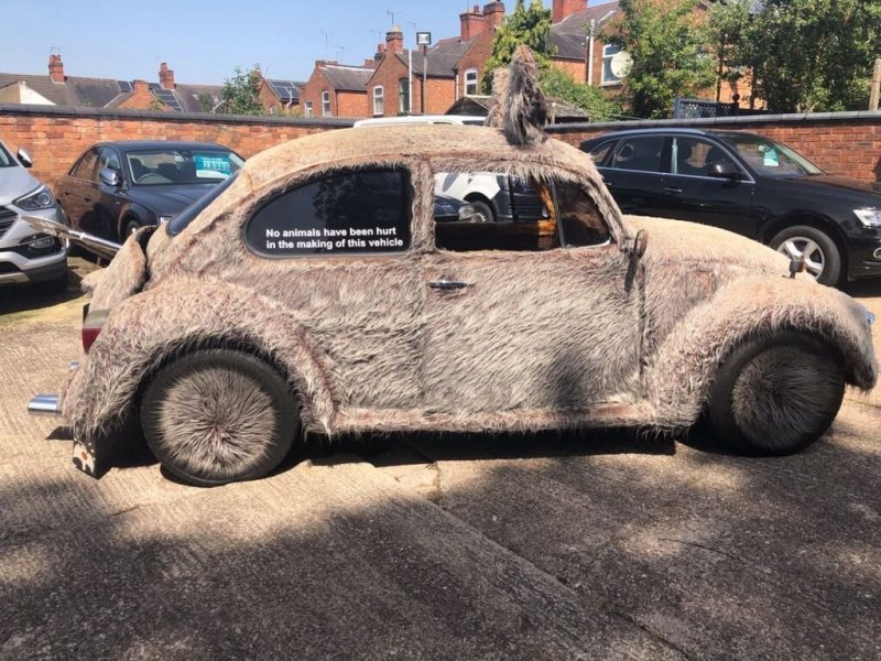 Пушистый Volkswagen Beetle из Великобритании выставили на продажу