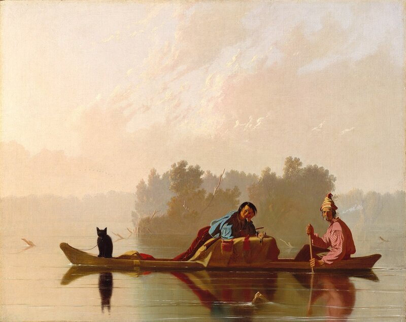 Джордж Бирнхем. Торговцы пушниной на Миссури (1845)