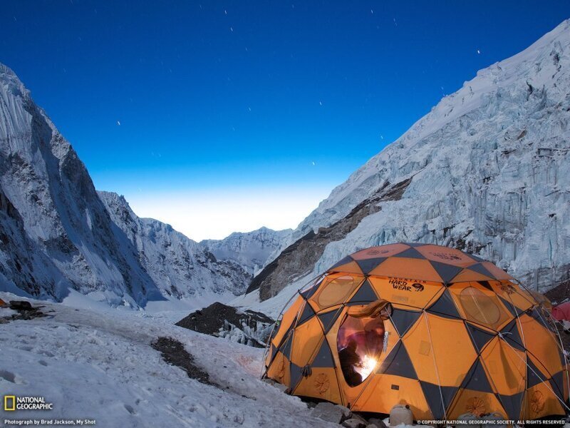 Звезды над лагерем, гора Эверест
