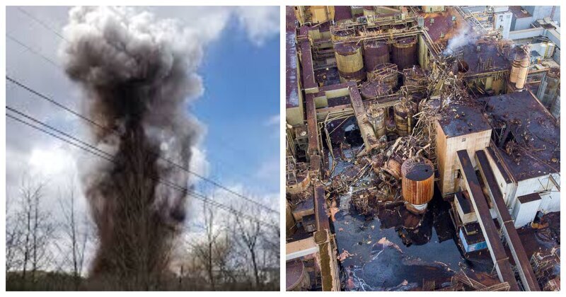 Фабрика по производству туалетной бумаги уничтожена огромным взрывом