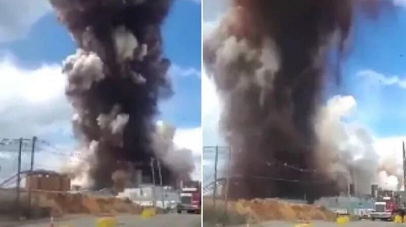 Фабрика по производству туалетной бумаги уничтожена огромным взрывом
