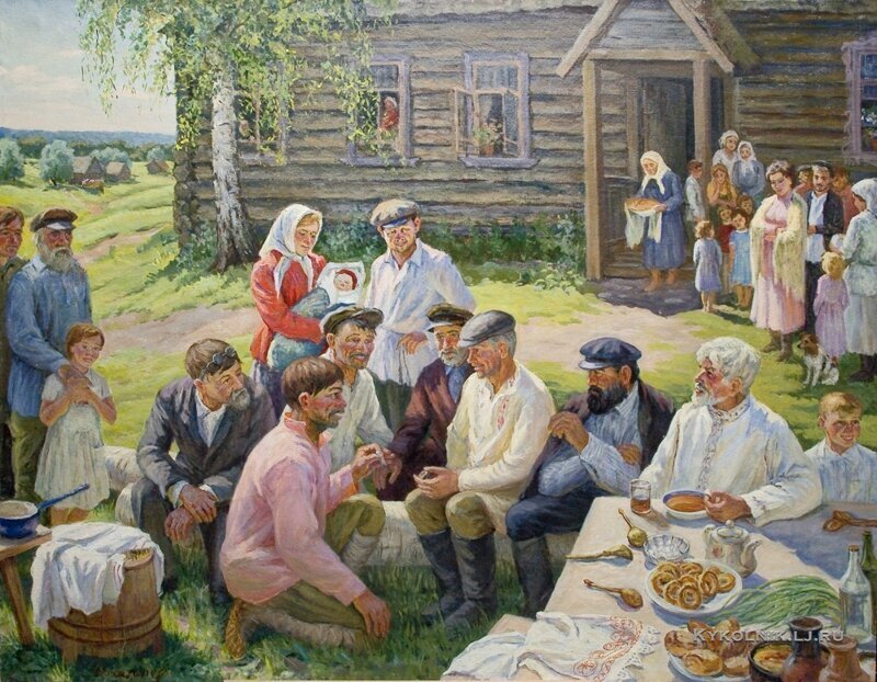 «Первый праздник в колхозе. 30-е годы»