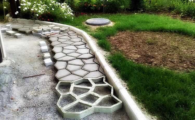 Планета Садовод - как заливать садовые дорожки из бетона