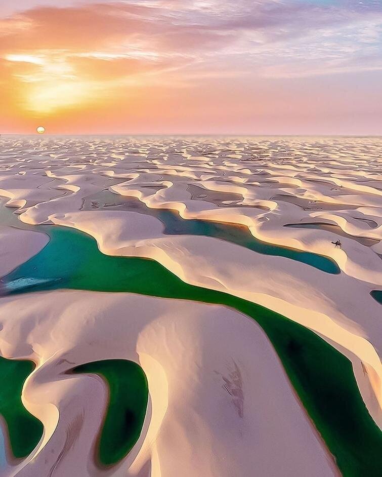 Пустыня с озерами в бразилии фото
