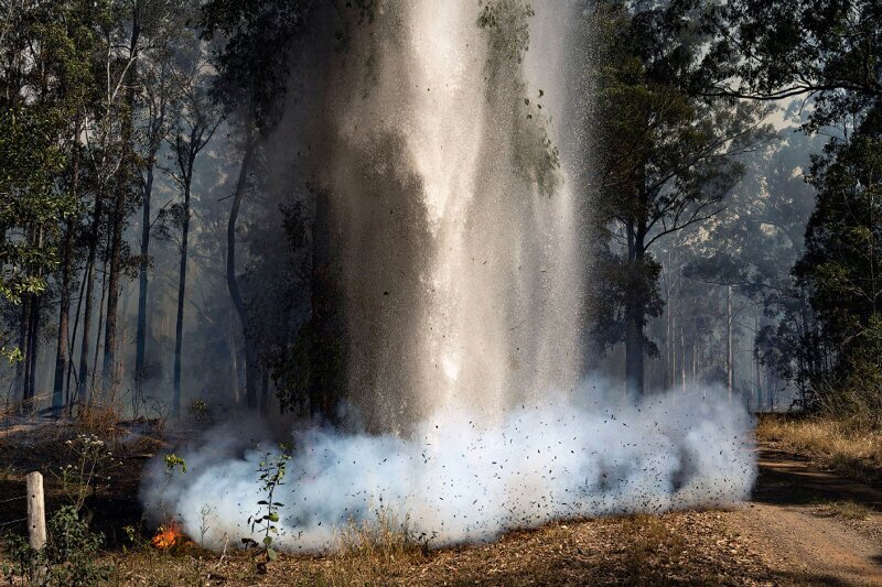 Второе место в категории «Новости». Фотоистория о пожарах в Австралии. (Фото Matthew Abbott):