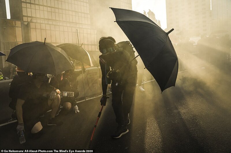 "Протесты в Гонконге" - Го Накамара, США