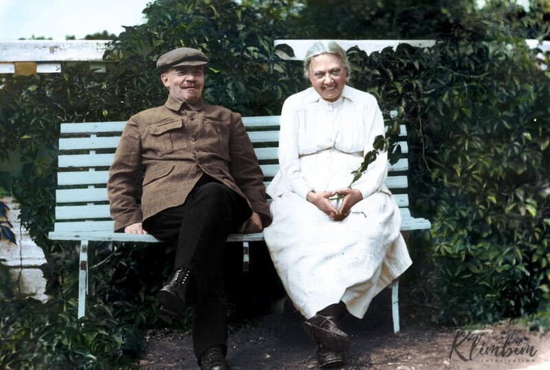 Ленин и Крупская, Горки, 1922 год.