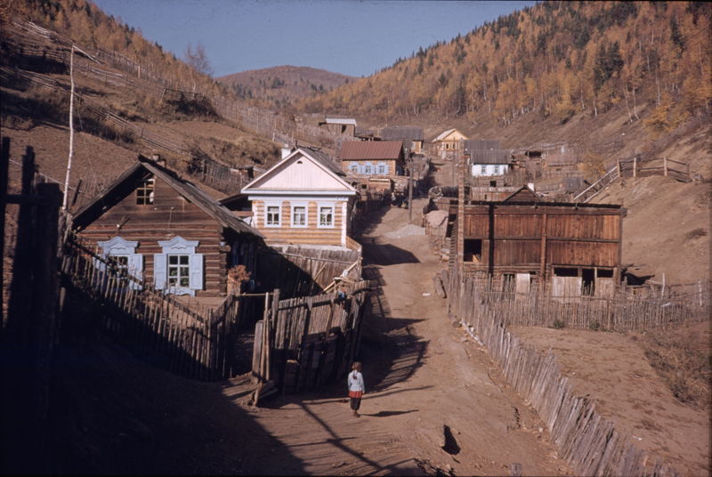 Листвянка, посёлок у Байкала, улица Партизанская,1959 г. 