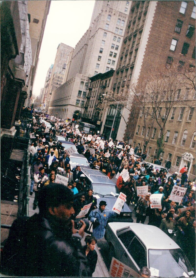 Забастовка медицинских работников в Нью-Йорке, март 1995