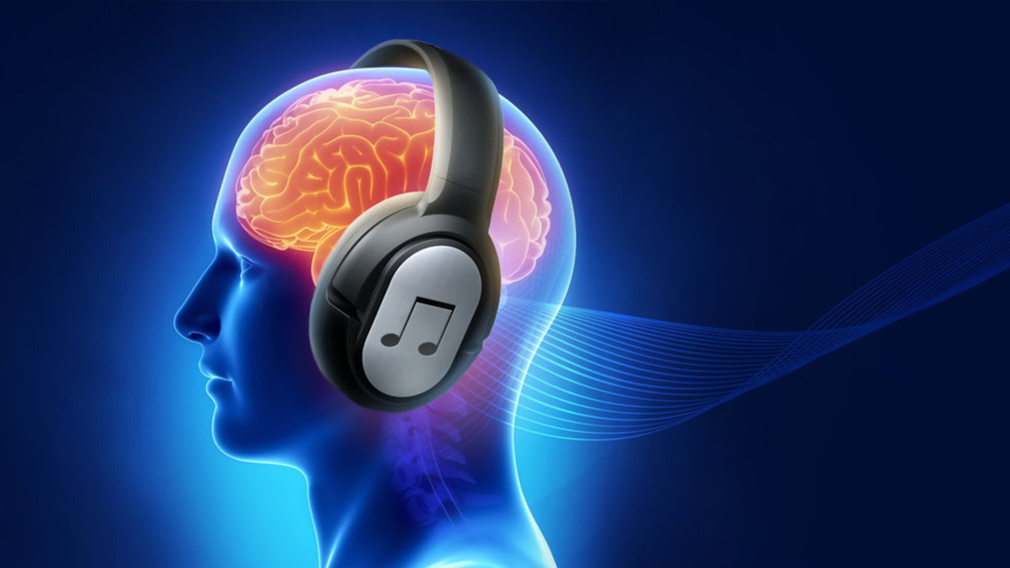 Музыка для мозга лечебная слушать. Наушники на человеке. Звук и мозг. Мозг и наушники. Наушники для слуха.