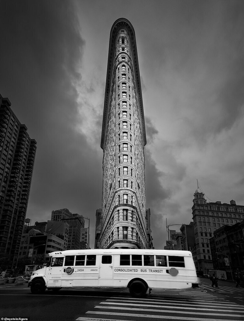 Знаменитое здание Flat Iron в Нью-Йорке