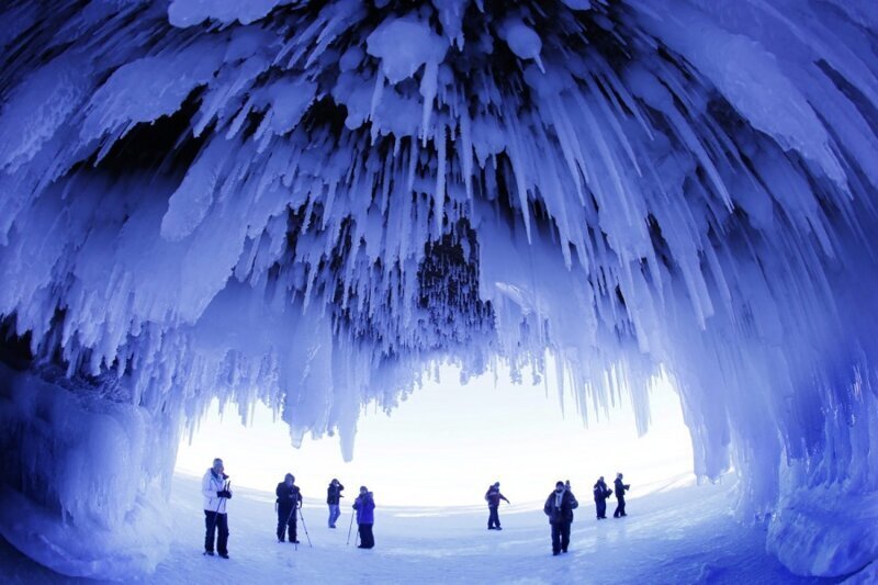 Пещера в Висконсине, США.