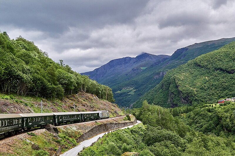 Норвегия, Фломская железная дорога 