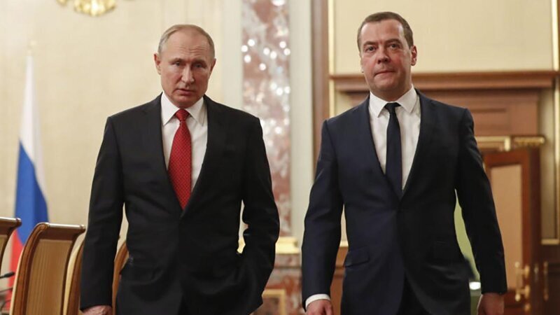 Путин и Медведев 