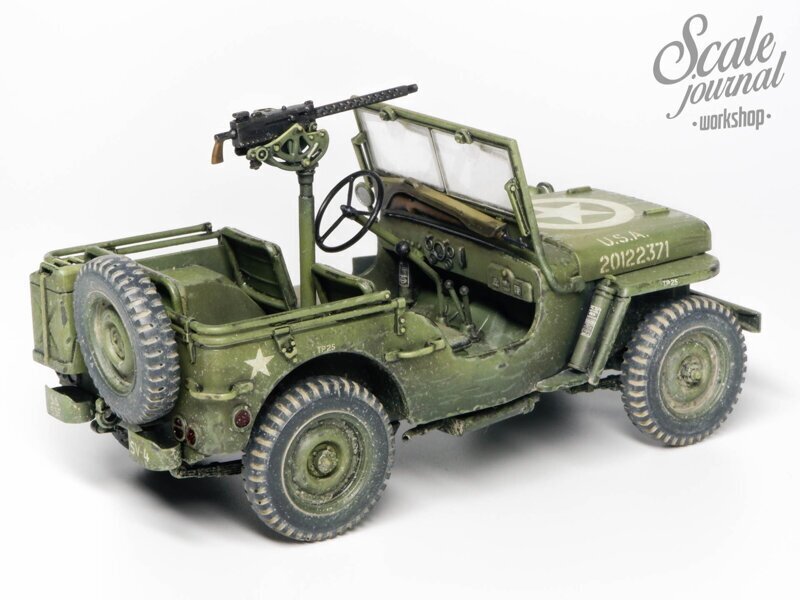 Сборная модель Jeep Willys. Сборка и покраска своими руками