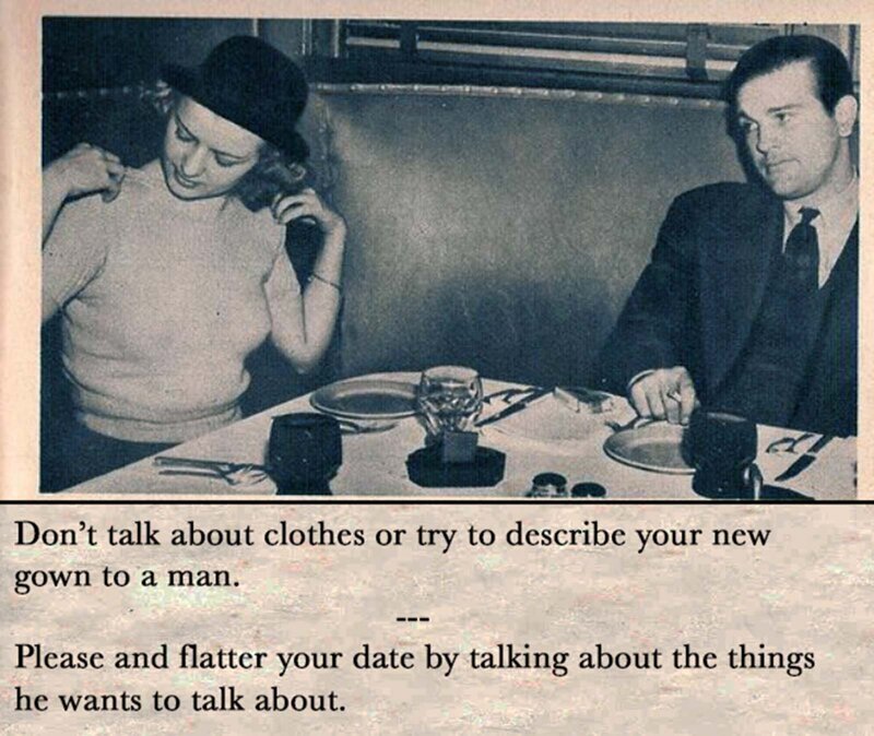 Как правильно вести себя на свидании: советы для одиноких женщин (1938 г.)