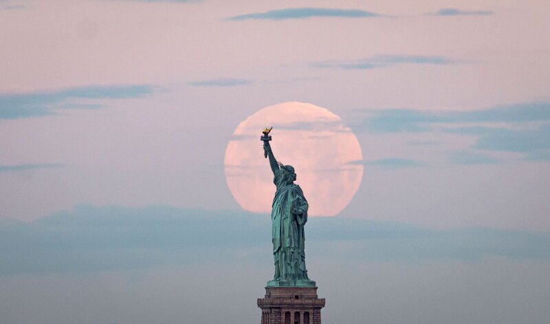 Статуя Свободы в Нью-Йорке: