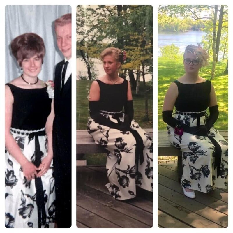 Три поколения — одно платье