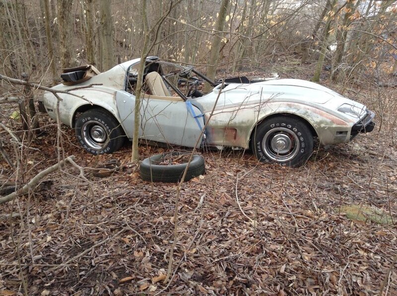 1979 chevy corvette junkyard find