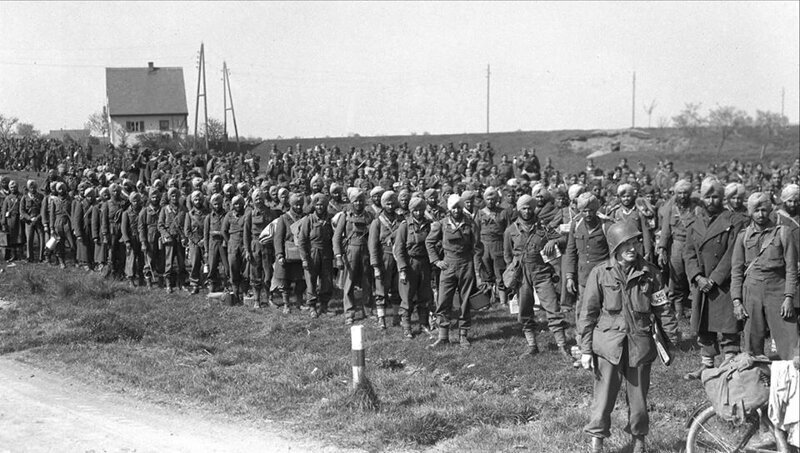 Индийские солдаты, освобожденные из немецкого плена. Германия.