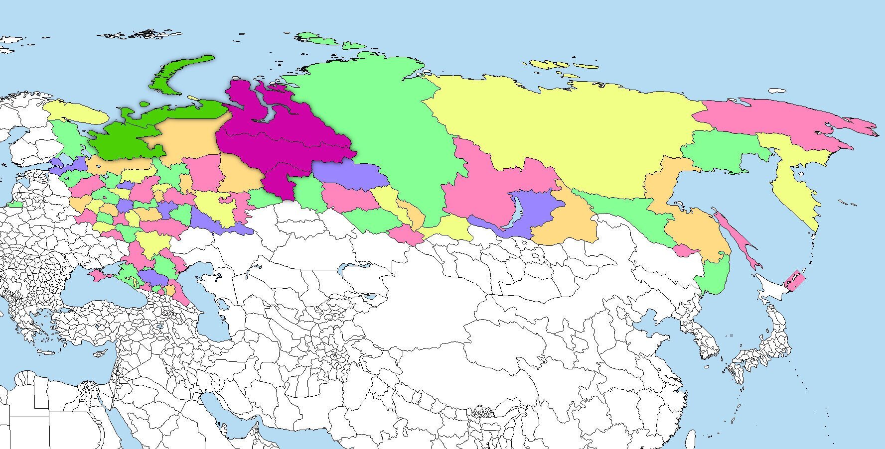 Карта новый 2022. Карта России 2021. Новая карта России.