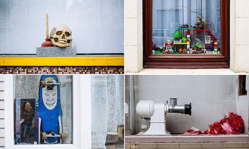 Прирожденные дизайнеры: жители Бельгии и их причудливые оконные инсталляции