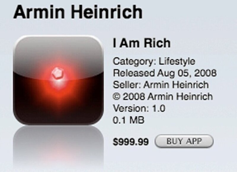 Самое дорогое приложение в iTunes - $999.99