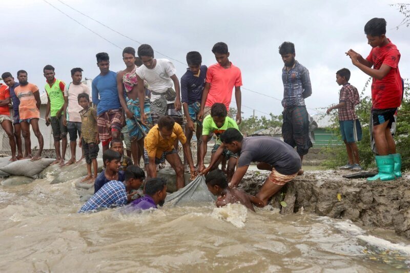 Последствия циклона Amphan в Индии и Бангладеш